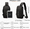 Anti theft Crossbody Sling Bag,Waterproof Chest Daypack with USB Charging, Shoulder Backpack