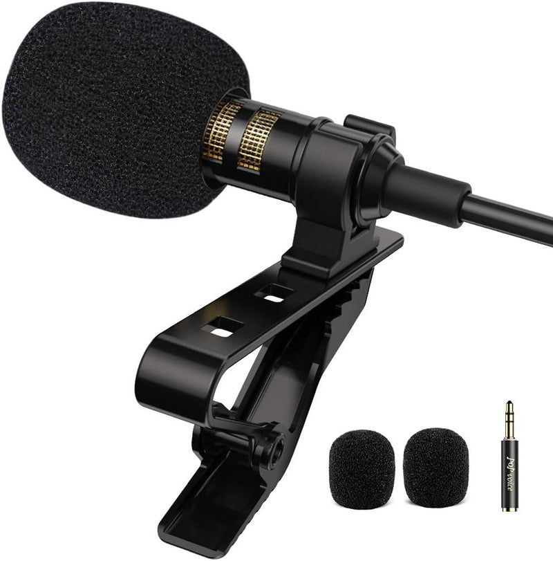 Professional Omnidirectional Condenser Microphone for iPhone Android Smartphone, Recording Mic for Youtube, Interview, Video