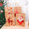 1/2/3Pcs Christmas Kraft Paper Bag