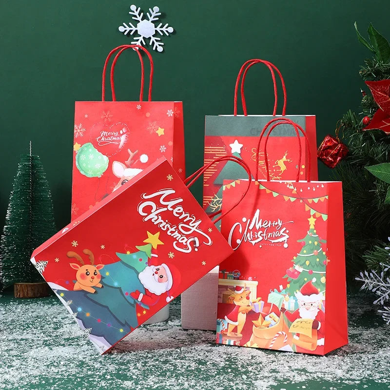 Christmas Kraft Paper Bags