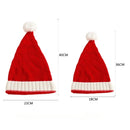 Knitted Christmas Hat Cute Pompom