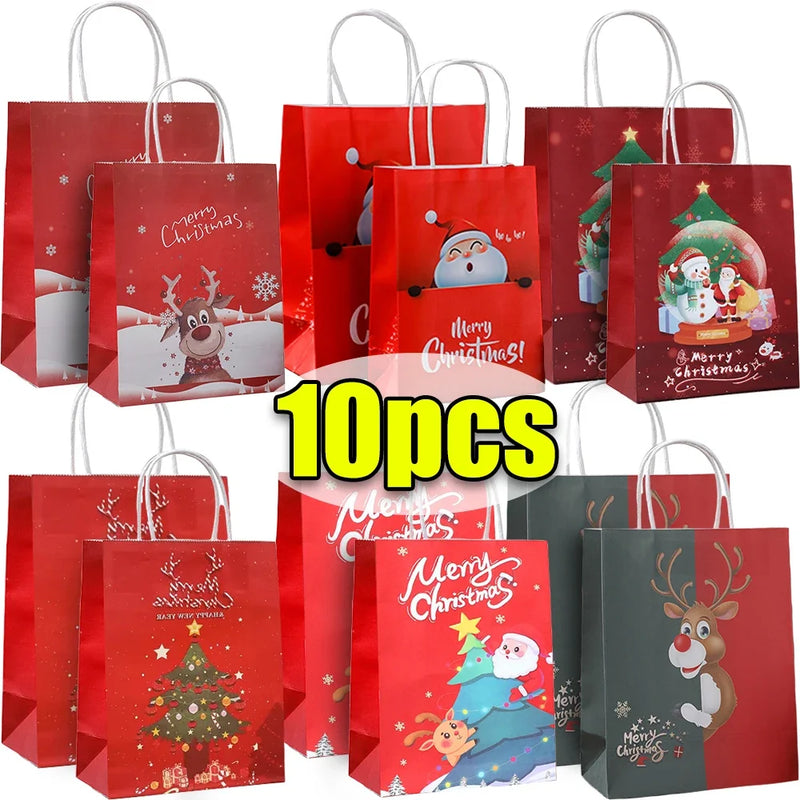 Christmas Kraft Paper Bags