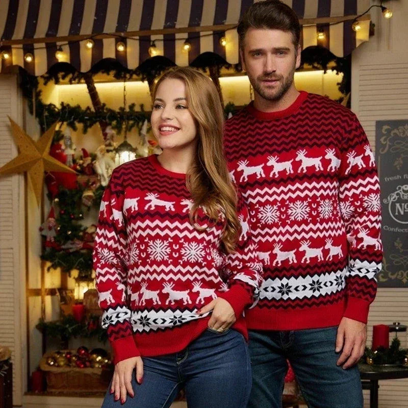 Winter Men Women Christmas Sweaters Casual