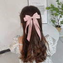 Silky Satin Hair Bows Ribbon Hair Clips