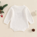 My First Xmas Knit Bubble Bodysuit For Infant Boys And Girls