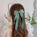 Silky Satin Hair Bows Ribbon Hair Clips