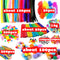 1000pcs Kids Crafts Art Supplies Kit Pipe Cleaners Pompoms Foam Stickers