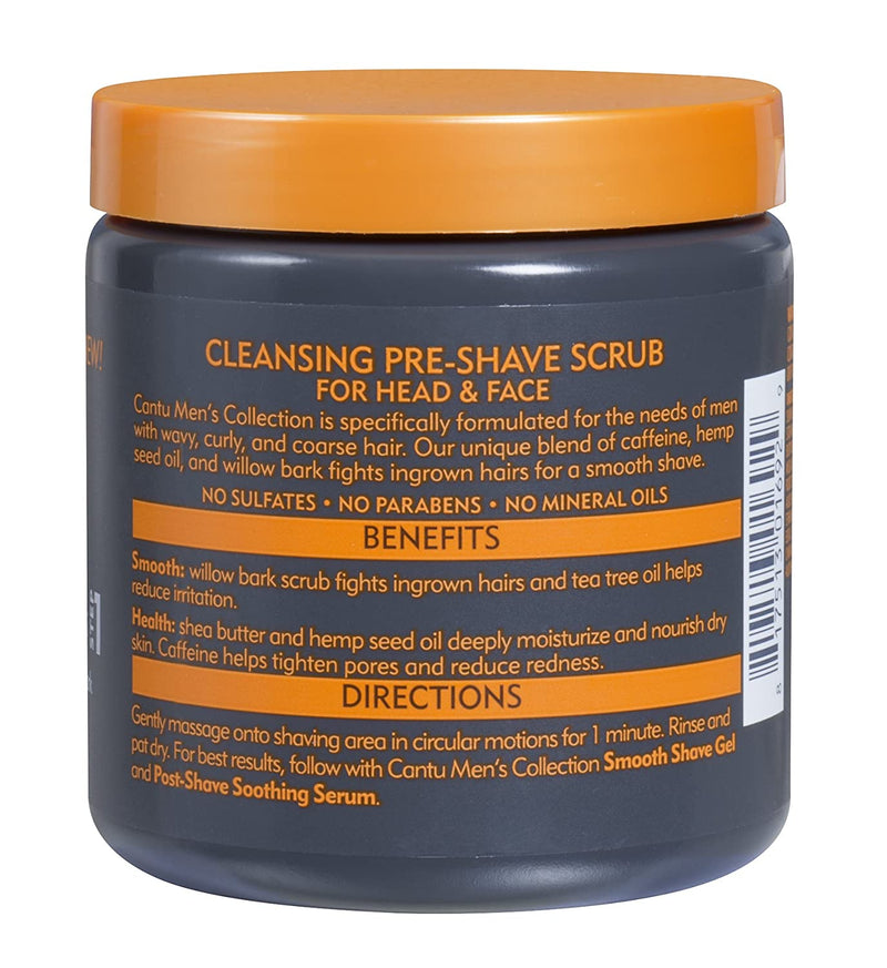 Cantu Mens Cleansing Pre-shave Scrub, 8 Oz